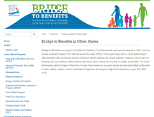 Tablet Screenshot of nd.bridgetobenefits.org