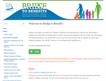 Tablet Screenshot of mn.bridgetobenefits.org